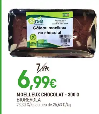 naturéO BIOREVOLA Moelleux chocolat - 300 g offre