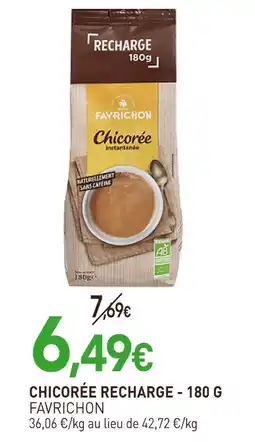 naturéO FAVRICHON Chicorée recharge - 180 g offre