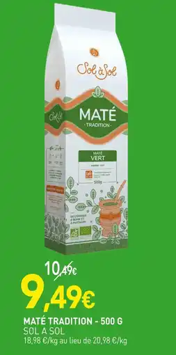 naturéO SOL A SOL Maté tradition - 500 g offre