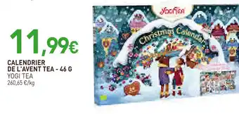 naturéO YOGI TEA Calendrier de l'Avent Tea offre