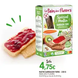 naturéO Le MATIN SARRASIN FIBRE - 230 G offre