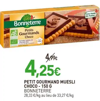 naturéO BONNETERRE Petit gourmand muesli choco - 150 g offre