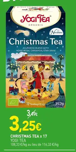naturéO YOGI TEA Christmas Tea x 17 offre