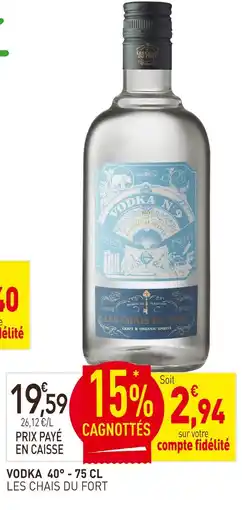 naturéO Les Chais du Fort VODKA 40° offre