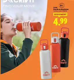 Lidl Crivit gourde en aluminium offre