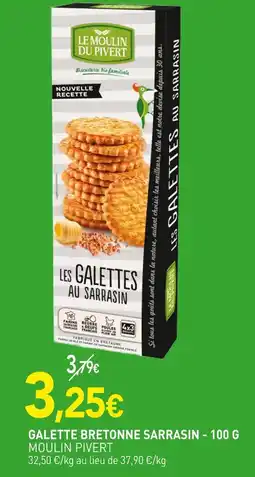 naturéO LE MOULIN PIVERT Galette bretonne sarrasin - 100 g offre