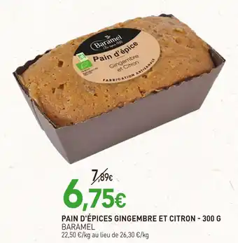 naturéO BARAMEL Pain d'épices gingembre et citron - 300 g offre