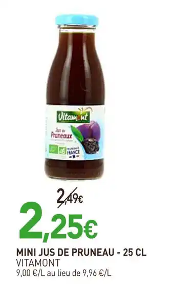 naturéO Vitamont Mini Jus de Pruneau offre