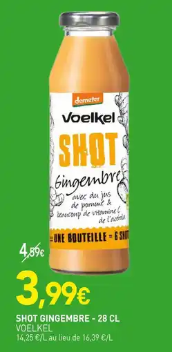 naturéO VOELKEL Shot gingembre - 28 cl offre