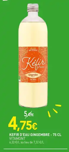 naturéO Vitamont Kefir d'eau Gingembre offre
