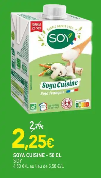 naturéO SOY Soya Cuisine offre