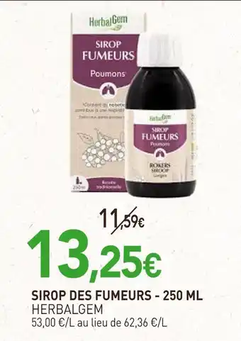 naturéO HERBAL GEM Sirop des fumeurs - 250 ml offre