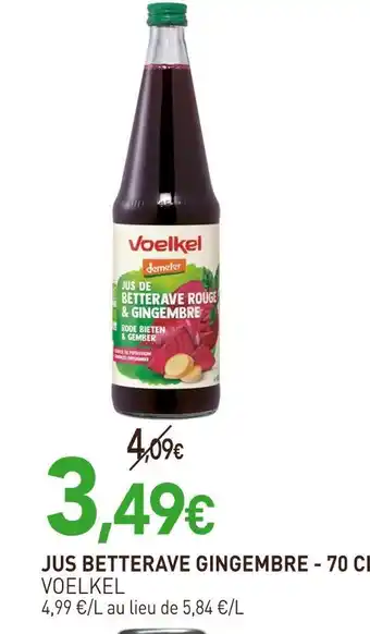 naturéO VOELKEL Jus Betterave Gingembre offre