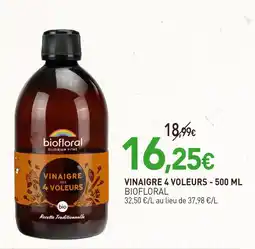 naturéO BIOFLORAL Vinaigre des vinaigre 4 voleurs - 500 ml offre