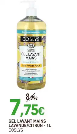 naturéO COSLYS Gel lavant mains lavande/citron - 1l offre