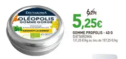 naturéO Dietaroma GOMME PROPOLIS offre