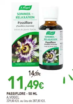 naturéO A,VOGEL Passiflore - 50 ml offre