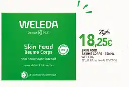naturéO WELEDA Skin food baume corps - 150 ml offre