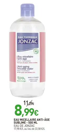 naturéO EAU DE JONZAC Eau micellaire anti-âge sublime offre