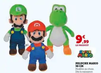 Hyper U Peluche Mario 30 cm offre
