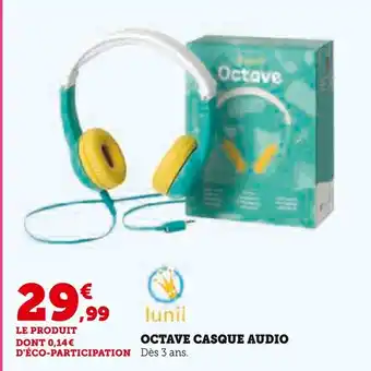 Hyper U LUNNI Octave Casque Audio offre