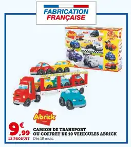 Hyper U ABRICK Camion de transport offre