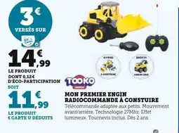 Hyper U TOOKO Mon premier engin radiocommandé à construire offre