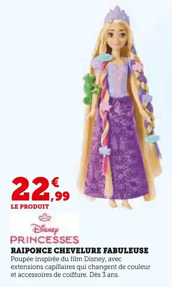 Hyper U Disney Princesses Raiponce Chevelure Fabuleuse offre