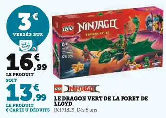 Hyper U LEGO Ninjago Le Dragon Vert de la Forêt de Lloyd offre