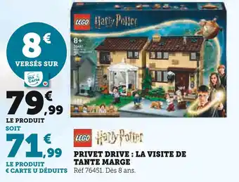 Hyper U LEGO Privet Drive : La Visite de Tante Marge offre