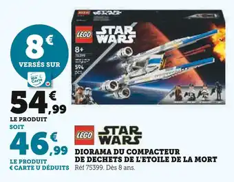 Hyper U LEGO Diorama du compacteur de déchets de l'étoile de la mort offre