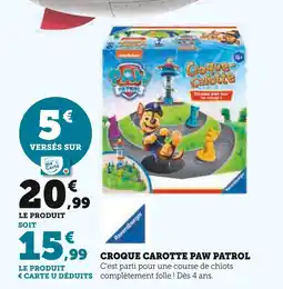 Hyper U RAVENSBURGER Croque Carotte Paw Patrol offre