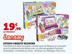 Hyper U Lansay Studio Créatif Blopens - Animaux offre
