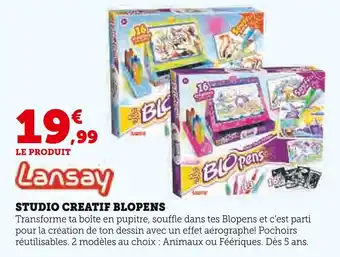 Hyper U Lansay Studio Créatif Blopens - Animaux offre