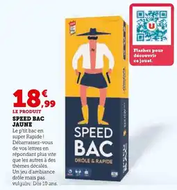 Hyper U ATM Speed Bac Jaune offre