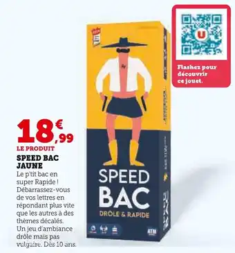 Hyper U ATM Speed Bac Jaune offre