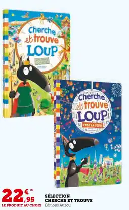 Hyper U Éditions Auzou Sélection Cherche et Trouve offre