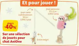 Maxi Zoo AniOne Jouet canne à pêche poisson offre