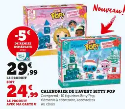 Hyper U BITTY POP Calendrier de l'avent offre
