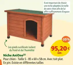 Maxi Zoo AniOne Niche pour chien offre