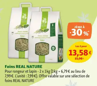 REAL NATURE Foin pour rongeur et lapin