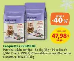 Maxi Zoo PREMIERE Croquettes offre
