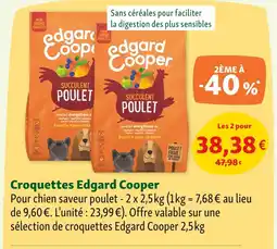 Maxi Zoo Edgard Cooper Croquettes Succulent Poulet offre