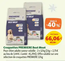 Maxi Zoo PREMIERE Croquettes offre