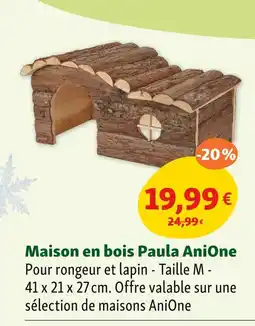 Maxi Zoo AniOne Maison en bois Paula offre