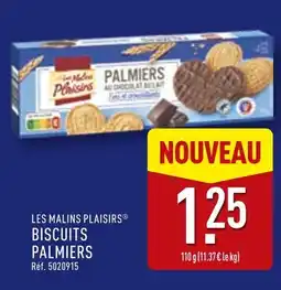 ALDI LES MALINS PLAISIRS Biscuits palmiers offre