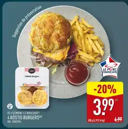 ALDI ST-CLÉMENT LE BOUCHER 4 rösti burgers offre