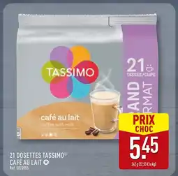ALDI TASSIMO 21 dosettes café au lait offre