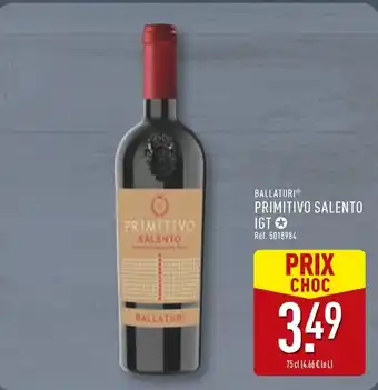 ALDI BALLATURI Primitivo Salento IGT offre