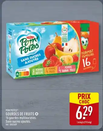 ALDI POM’POTES Gourdes de fruits offre